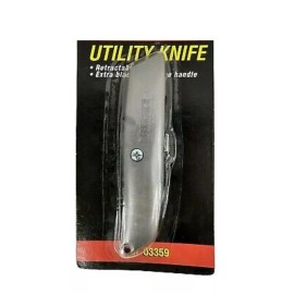 Gordon 1-5 Knife Utility Box Cutter Retractable Lock Razor Sharp Blade Tool Heavy Duty - 2X