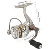 Compact Small Spinning Reels, 5.2:1 Gear Ratio, Ultra Smooth Powerful,