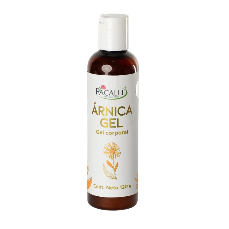 PACALLI Gel de Árnica, 120g, Fórmula Natural con Mentol y