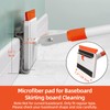 Baseboard Cleaner Tool with Handle, Extendable Long Handle Baseboard Cleaning