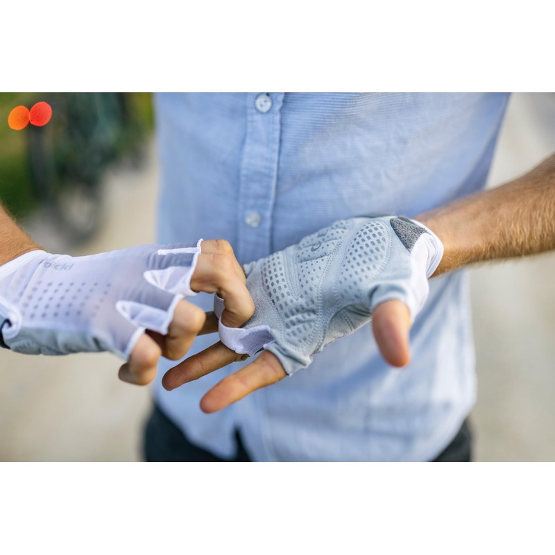 Roeckl Sports ISTIA Unisex High Performance Cycling Gloves, White 6