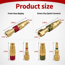 QDB10 Torch To Hose Quick Connect Fittings for Welding Torch, 9/16"B Thread