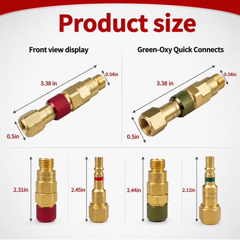 QDB10 Torch To Hose Quick Connect Fittings for Welding Torch,