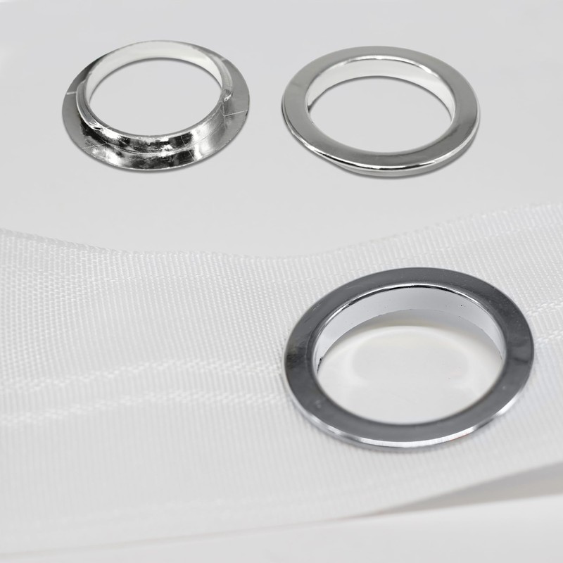 WedDecor Plastic Eyelet 40mm Curtains Drapery Circle Slide Rings Clips