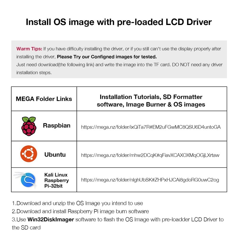 Hosyond 3.5 Inch 480x320 Touch Screen TFT LCD SPI Display