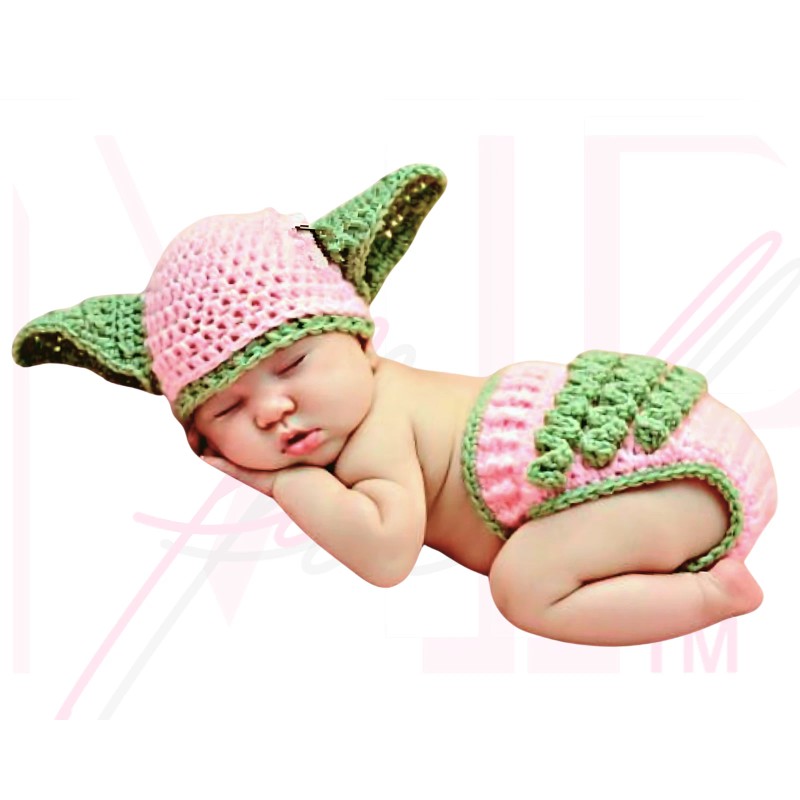 733569292844 ​Star Wars Yoda Baby Knit Newborn 0-6 Mo Photo