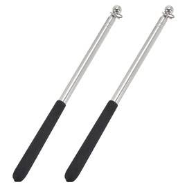 AHANDMAKER 2Pcs 3.3ft Tour Guide Flag Pole, Telescopic Handheld Flagpoles with Clips Teaching Pointer Stick Telescoping Banner Flag Pole Pointer for Tour Guide Teaching Horse Training Totem Pole