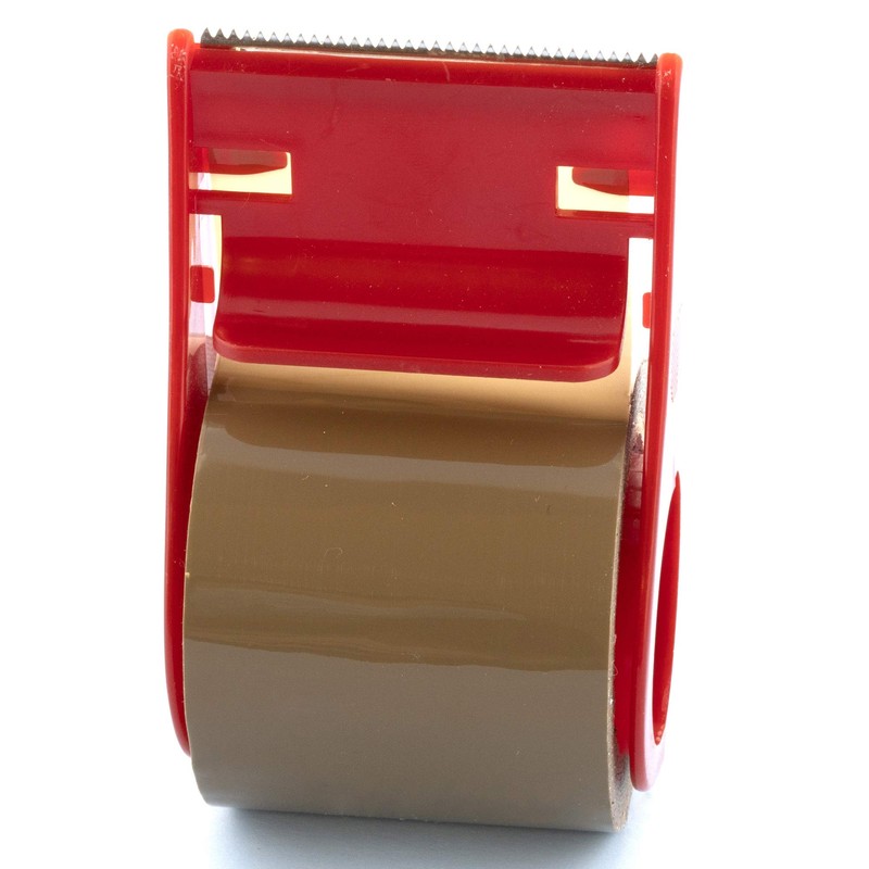 BAZIC 1.88" X 800" Tan Packing Tape w/Dispenser