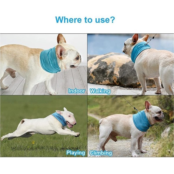 Dog Instant Cooling Bandana, Breathable Pet Scarf Collar for Dogs,
