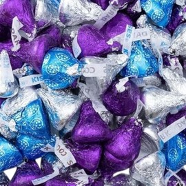 Hershy Kisses Assortment-1.5 lbs Cookies n Cream, Milk Chocolate, and Dark Chocolate Kisses Mix-Individually Wrapped for Holidays, Events, and Sharing(24 oz)