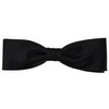 TigerTie prefabricated narrow silk bow tie in black monochrome +