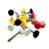 8-32 Thumb Screws with Round Red Knurled nob 304 Stainless