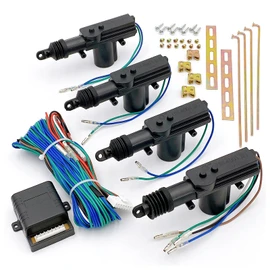 Meliore Centralized Door Lock Kit with Actuator for Keyless Entry, Central Door Lock, Electric, Automatic, 12V, Universal, External Product, Car Supplies, 4 Door Set