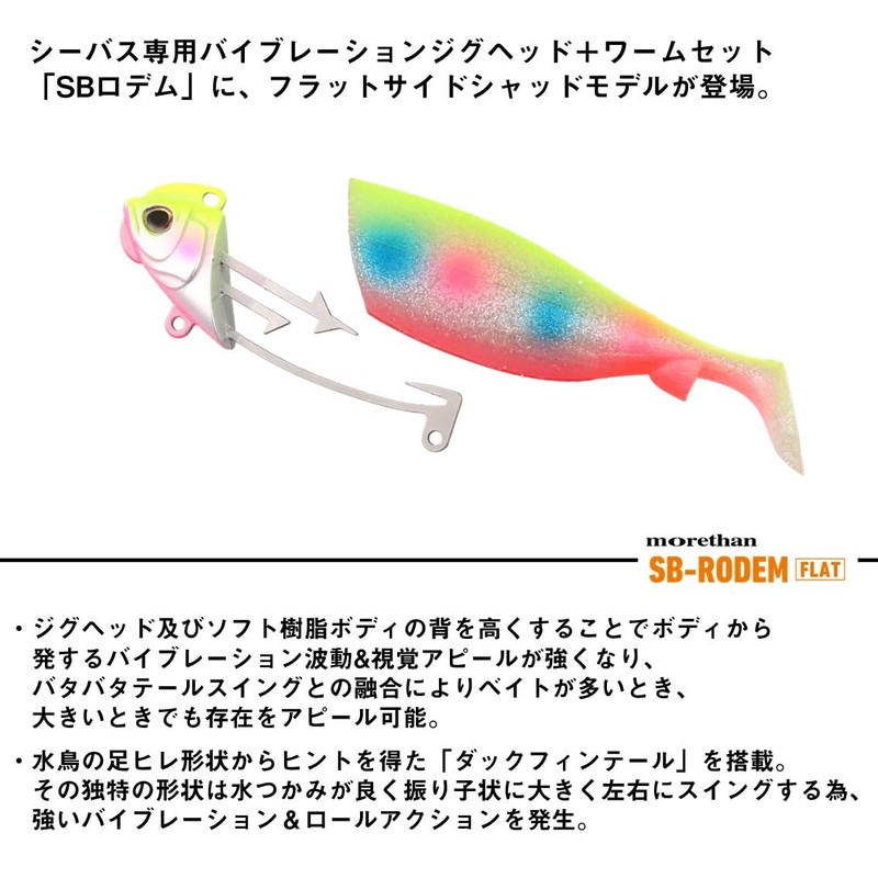 DAIWA SB-Rodem Flat for Seabass Jig Head + Worm 1.1