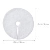 Alipis 15 Inch Faux Fur Christmas Tree Skirt, Fluffy Plush