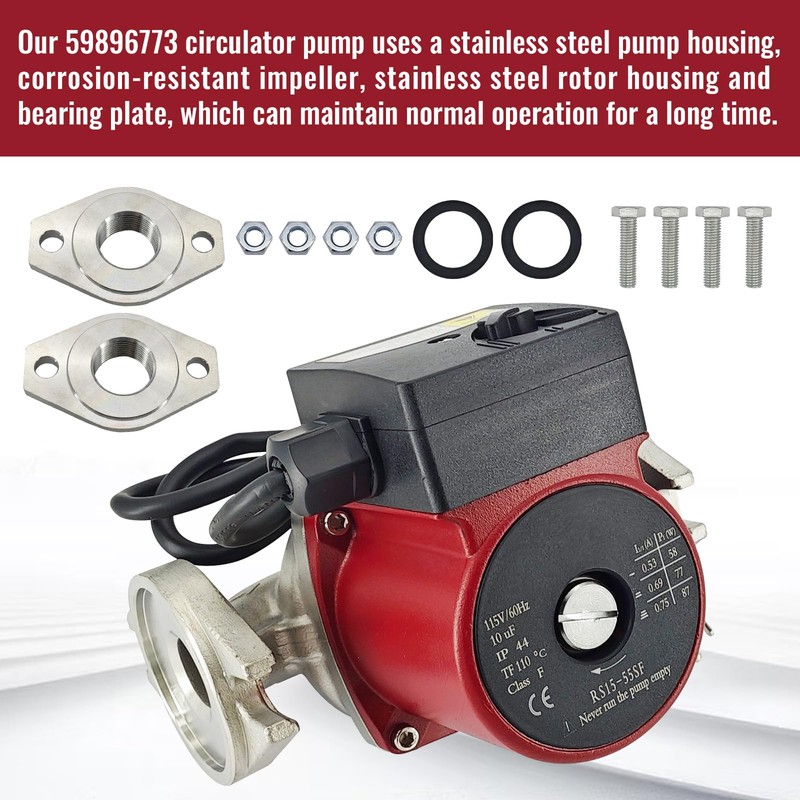 UPS15-55SFC 59896773 Stainless Steel Circulator Pump 3-Speed