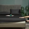 3 Pcs Cooling Queen Fitted Sheet Size Black, 100% Viscose