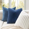 MIULEE Faux Fur Lumbar Decorative Throw Pillow Covers 12x20 Inch