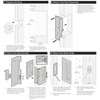 Pocket Door Lock with Pull, Sliding Door Handle for 1-3/8”Thickness