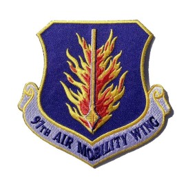 97th Air Mobility Wing Patch – Plastic Backing