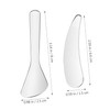NOLITOY 2pcs Stainless Steel Cosmetic Spatula Portable Skincare Tools for