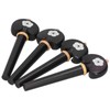 4Pcs Cello Pegs String Tuning Hand Carved Ebony Wood Musical