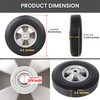 (2-Pack) AR-PRO 10" x 2.5" Flat Free Solid Rubber Tires