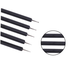 Gatuida 5pcs Double-ended Nail Art Dotting Tools Set Black Stylus for Embossing Painting and Sculpting for DIY Nail Designs and Clay Modeling