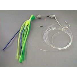 Blue Water Candy 11262 Ballyhoo Rig 7/0 100# Mono, Green/Chart
