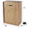 Wood Donation collection Box Suggestion Ballot Box With slot to