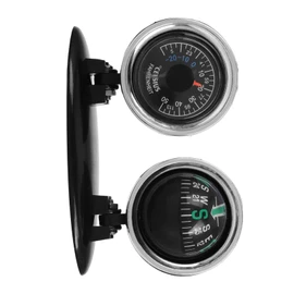 ULTECHNOVO Automotive Compass Ball Adjustable Two in Pointer for Car Boat High Accuracy Dash Mount Navigation Accessory Portable Durable Construction