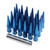 JDMSPEED New Wheel Spike Lug Nuts (24pcs) with 1 Socket