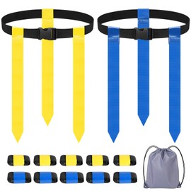Atbojce Flag Football Belts Set of 4 – Adjustable Tear-Resistant Design with Quick-Release Clips, Comfort Fit for Youth & Adult Football Training, League Games, and Outdoor Sports