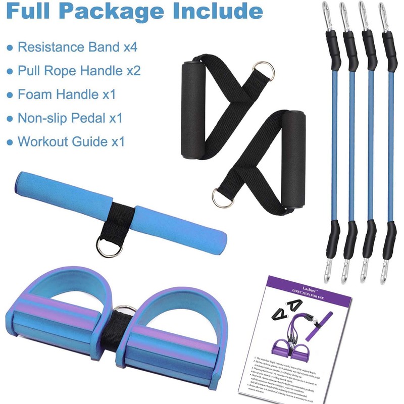 Foot Stirrup Puller, Sit Up Exercise Equipment Abdominal Abs Workout,