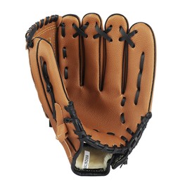 Children Teens Softball Baseball Gloves Soft PU Leather Batting Glove Thickening Pitcher Softball Gloves Left Hand Catcher's Mitt Practicing Training Competition Gloves 9.5Inch/11.5Inch