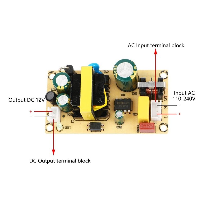 AC-DC Insulated Power Supply Module, AC 110V 220V to DC
