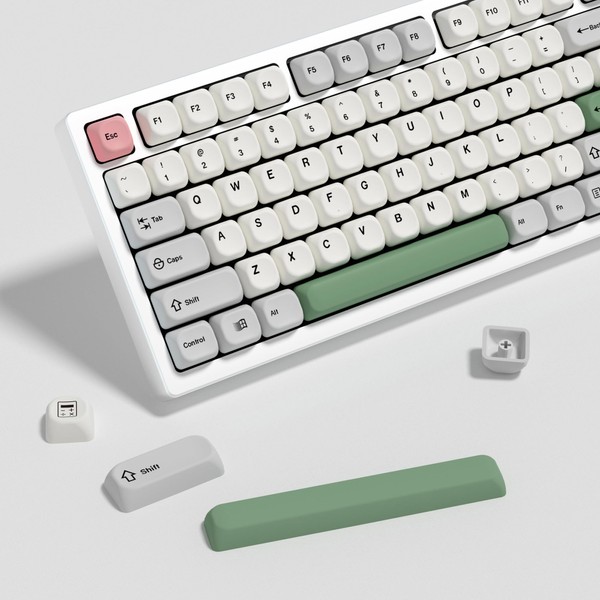 YMKPVR KBDiy 9009 Retro Keycaps 60 Percent,KOA Profile Dye-Sublimation PBT