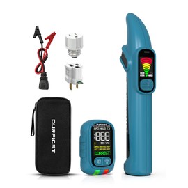 DURFICST Circuit Breaker Finder Tool with Electrical GFCI Outlet Tester, NCV Electrical Circuit Tracer Kit with LCD Display, Includes Adapters and Carrying Case