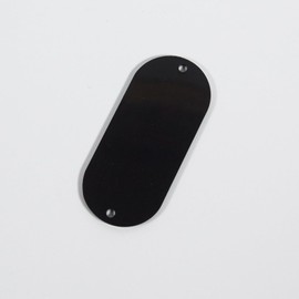 Small Electric Guitar Cavity Cover Control Compartment back Plate, 74mm Black