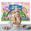 Pig Theme Birthday Background Pink Pig Party Birthday Decoration for