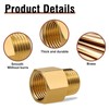 Napredak brass pipe fitting adapter, 1/2 NPT Male to 1/2