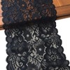 LaceRealm 7 Inch Wide Floral Stretchy Lace Elastic Trim Fabric
