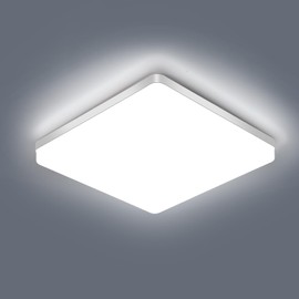 Comely LED Ceiling Light 48 W, 5000 LM Ceiling Light LED Modern Square Modern Panel Lamp for Bathroom Kitchen Living Room Bedroom Hallway Cool White 6500 K Diameter 30 cm