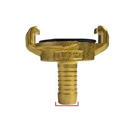 Brass GEKA Type Hose Quick Connect Adapter Claw Fitting Pipe Splitters Lance 3/4 1/2 Male Female (1/2" Hose Tail Barb)