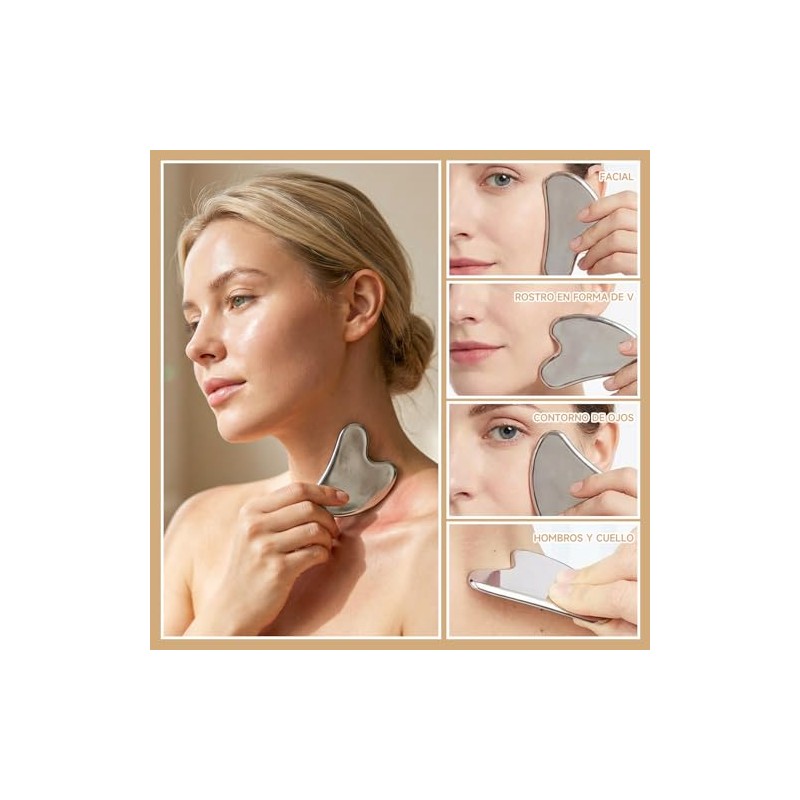 Gua Sha, Herramienta de Guasha Facial, Herramienta de Gua Sha