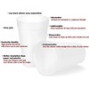 FRAMO 16 oz Foam Cups- Lightweight Insulated Foam Cups for