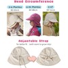 FURTALK Baby Sun Hat with Neck Flap UPF 50+ Adjustable