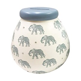 Xpressions Money Box, Ceramic, Blue, One Size