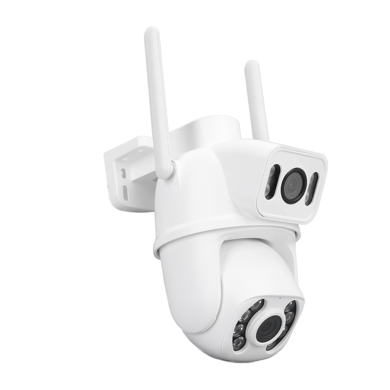 Dual Lens Security Camera Two Night Vision 3MP IP66 2304x2592