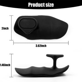 Xolixorium Silicon Gym Grips Fingerless Workout Grips – Ergonomic Hand Protector Pads for Weight Lifting, Pull-Ups, Gym Training and Exercise, for Men and Women (Black)